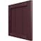 Ekena Millwork 12"W x 12"H True Fit PVC Framed Board-n-Batten Shutters Sample, Wine Red SAMPLE-TFPBFWR - alternate 3